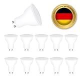 Oaomi led lampe GU10 LED 2700K 5W Ersetzt 50W Halogen Leuchtmittel GU10 LED Warmweiss,10er Pack, Nicht Dimmbar Reflektorlampen, Flimmerfrei Strahler, Abstrahlwinkel 120° Spot Birnen(GU10)