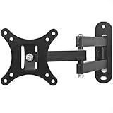 TV Wandhalterung Voll Beweglich [Artikulierend] - Schwenkbar, Drehbar, Neigbar für 32-65' Flachbildfernseher & Monitore | Aus Stahl (10-26 Zoll)