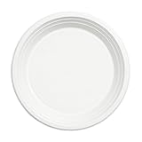 MyPapp Plastikteller 100 Stück Ungeteilt | Mehrweg Ø22 cm Plastik Teller Kunststoffteller | Partyteller Partygeschirr Plastikgeschirr Spülmaschinenbeständig