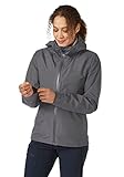 RAB Damen Namche Gore-Tex Paclite Jacke GTX Wasserdicht Atmungsaktiv Regenschale für Wandern & Alltag Outdoor, Graphen, M