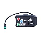 Deror Elektrisches Fahrrad-Display-Messgerät für KT-LED880 Display E-Bike 36V 48V E-Bike-Zubehör