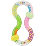 Bieco Ringrassel baby mit beweglichen Elementen | Beissring | Rasselring Baby Ringrassel Greifling Rassel Ring Rassel Motorikspielzeug | Sensorik Spielzeug für Babys