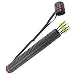 Pfeilköcher ausziehbar 62-105cm – Röhrenköcher aus robustem Kunststoff mit Tragegurt – Verstellbarer Köcher für bis zu 16 Pfeile – Bogensport Zubehör