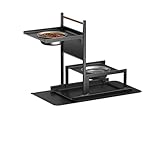 Zoyiancy Hundenapf Erhöht für Hunde, 5 Höhenverstellbar 2 Edelstahl-Hundenäpfe und Auslaufsichere Matte, Perfekte Stabile Ständer für Hundefutter- und Wassernäpfe