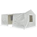 kejector Pavillon-Abdeckung für Hardtop-Pavillons, universelle Winter-Pavillon-Abdeckung mit Seitenwänden und Netzfenstern, für alle Jahreszeiten, wasserdicht, geschlossene Pavillon-Abdeckung, 30,6 x