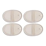 Hohopeti 4 Stück Natürlicher Luffa Badeschwamm 10x14,5cm Sanftes Körperpeeling Porentief Reinigender Duschschwamm aus Naturschwamm für Damen und Herren Wiederverwendbar für Bad und Spa