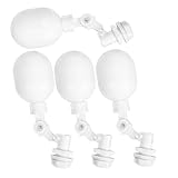 JECOMPRIS 4 Stück Automatisches Wasserschwimmerventil Ball Aquakultur Panzer Tank Schwimmbad Schwimmerventil für Schwimmbecken Schwimmerventil zur Wasserstandskontrolle Wasserventil Abs Weiß