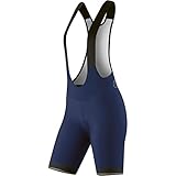 Gonso Damen Radlerhose SITIVO W BIB, Kurze Fahrradhose mit Sitzpolster, atmungsaktive Radhose mit Träger