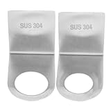 PRETYZOOM 2 Stück Wandhalterung für Shampoo und Duschgelflaschen Silberfarbener Edelstahl Einfache Montage für Bad und Küche Geeignet für Glatte Oberflächen