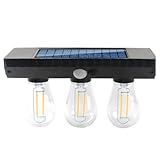 Solar Außenleuchten,Intelligente Terrassenleuchten Mit Bewegungsmelder | Helle Beleuchtung Mit Bewegungsmelder Für Hof Garage Vorgarten & Außenbereich