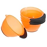 WOFASHPURET 5 Stück Haarfärbeschalen mit Griff Rutschfest aus Langlebigem Mischen von Haarfarbe Entwickler und Toner für Salon und Zuhause Wiederverwendbar und Leicht zu Reinigen