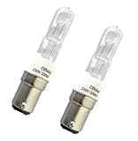 ShuoHui Halogen Bulb B15d 100W Dimmable, AC230V, 1100LM Warm White 2700K, Clear Halogen Lamp B15 for Ceiling Light, Cabinet Light, Wall Lamp (1)