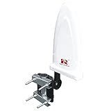 RED OPTICUM DVB-T2 Antenne außen OPTIMA HD 750 - Wetterbeständige Fernsehantenne für digitalen DVB-T/T2 & Rundfunkempfang - TV-Antenne 4K Ultra HD-TV - Aktive DVB-T Antenne mit Verstärker