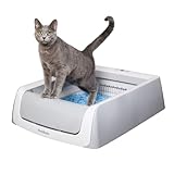 PetSafe ScoopFree selbstreinigende Katzentoilette Automatisches System mit Einwegschale und Kristallstreu, hygienisch, stark saugfähig und staubdicht, 2. Generation, 51.8 x 18.1 x 71.1 cm