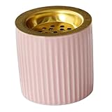 WEKADRIN Retro Stil Keramischer Räucherstövchen Aromatherapieofen für Zuhause und Meditation Dekoratives Räuchergefäß mit Feiner Handarbeit Geeignet für Schlafzimmer Yoga Büro und