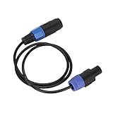 Speakon-Kabel 1M Sound-Lautsprecherkabel PVC-Lautsprecherkabel Professioneller Stecker auf Buchse 4-adriger Stecker Ohm-Kopf-Lautsprecherkabel für Lautsprecher