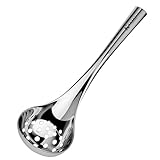 Schlitzlöffel - Schlitzlöffel | Schlitzlöffel | Schöpfkelle aus Edelstahl mit langem Griff - Schaumlöffel für Abendessen Buffet, Restaurant, Küche, Küche