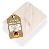 NULANI HOME® Matratzenschoner für Babybett 70x140cm - 100% Bio-Baumwolle Oeko-TEX - atmungsaktive Moltonauflage Baby - Bettauflage für Babys Made in Germany