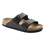 BIRKENSTOCK Sandale Arizona, Superlauf, Birko-Flor, schwarz, normal, Größe 46 1018222-46 (Pantolette Schuh Halbschuh Latsche Zweischnaller Berufsschuh Schuhe Birki Arizona Slipper Pantoffel)