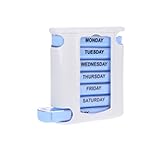 Aufbewahrungsbox für Familienmedizin, 7 Tage, wöchentlicher Pillen-Organizer, tragbare Medikamentenbox, Tagesplaner, Pillenständer mit 4 Abschnitten, Aufbewahrung