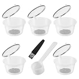 Harewtwy 5 StüCke Wiederverwendbares für für Kaffee Kapsel Filter Becher NachfüLlbare Filter Korb Kappen Wiederverwendbarer Pinsel-1