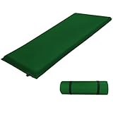 ALPIDEX Isomatte Camping 2.5 cm┃6 cm┃10 cm Dick Schaumstoff Selfinflating Matte Selbstaufblasende Outdoor Thermomatte Robust Isolierend, Farbe:grün, Maße:190 x 60 x 2.5 cm