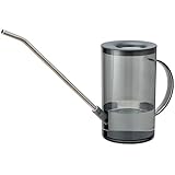 Lizbin Gießkanne für Zimmerpflanzen mit langem Auslauf, Pflanzengießkanne, Gießkanne Zimmerpflanzen, kleine Gießkanne, Innengießkanne für Zimmerpflanzen, Blumen, Sukkulenten 1L / 34oz (Grau)