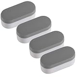 CREATCABIN 4 Stück Bidet Toilettensitz Stoßstangen Mit Stark Klebenden Toilettendeckel Stoßstangen Universelle Puffer Abstandshalter Pads Ersatz ABS Kunststoff Für Zuhause Krankenhaus Oval 4.5x2x2cm