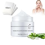 Mitesserentferner,60 Stück Mitesser Entferner,Mitesserentferner Maske,Freimachen Verstopfter Poren,Tiefenreinigende Mitesser,Für Männer Und Frauen Nasen Mitesser Entferner