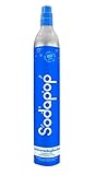 Sodapop Universal CO₂-Zylinder | 425g Kohlensäure für bis zu 60 Liter frisches Sprudelwasser | geeignet für Wassersprudler, Sodastream, Arke, etc.