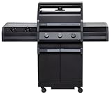Grillfürst Independence P330G Gasgrill - Mattschwarz - mit XXL Infrarotbrenner und Gusseisenrosten