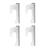 Gettimore 4 Stück Edelstahl BBQ Firebox Dichtung Halterung für Kugelgrill Zubehör, kompatibel mit Weber und Plancha Modellen