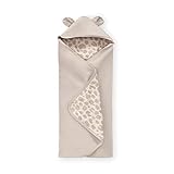 hauck Baby Einschlagdecke Snuggle N Dream für 3-Punkt-Gurt & 5-Punkt-Gurt, Baumwolle, Universal für Babyschale, Kindersitz, Reboarder, Kinderwagen, Buggy, Babywippe, Waschbar (Leo Natural)