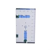 Transparente magnetische Wasserwaage – 95 mm Zwei-Wege-Wasserwaage mit T-Blasen-Design, Dual-Richtungs-Magnetfuß für freihändige Verwendung, kompaktes Nivellierwerkzeug mit Lineal