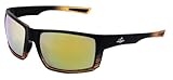 Bullhead Safety Sawfish Polarisierte Brille mit Performance Fog Technologie, ANSI Z87+, Blaulicht mit UV-Licht und Anti-Kratzschutz, Gold verspiegelte Gläser mit Schildkröte/schwarzem Rahmen