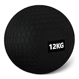 Amazon Basics – Slam-Medizinball für Übungen, 12 kg, Schwarz