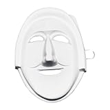 Generisch Weiße Maske Zum Bemalen Papiermasken Anonymous Maske DIY Papier Masken Rohling Theatermaske Für Karneval Cosplay Halloween Party Erwachsene Grau Einheitsgröße