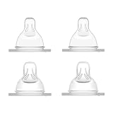 MAM Sauger 0 + 1 im 4er-Set | Flaschensauger Größe 0 + 1 (Durchflussrate langsam) | Speziell für Neugeborene | Besonders weicher Trinksauger | Kompatibel mit allen MAM Flaschen/Trainer