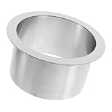 ROMISBABA Eingebauter Runder Müllschacht Grommet Rostfrei Korrosionsbeständig Leicht zu Reinigen Kompakt für Küchenarbeitsplatten Restaurant Bad Büro Vielseitig Einsetzbar Einfache Montage