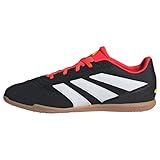 adidas Predator.4 in Sala, Unisex-Erwachsene Sneakers, Core Black FTWR White Solar Red, 41 1/3 EU