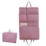 Koffertasche, Reisetasche, leicht, rollender Kompressions-Organizer, großes Fassungsvermögen, ca. 72 x 44 cm, kompakt, ideal für Flugzeuge, Fitnessstudio, Workout, Damen und Herren, rose, Refer to