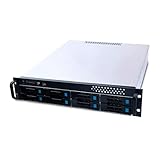 FANTEC SRC-2080X07 Storagegehäuse SATA 2HE 48,3cm (19') 550mm tief, 8x 8,9cm (3,5') offen, 2x 6,4cm (2,5') ODER 1x8,9cm (3,5') intern, schwarz