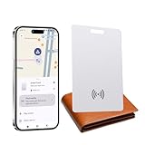 Wallet Tracker für Android, Geldbörsen Tracker Karte Thin 2mm, Kompatibel Google Mein Gerät Finden App (Nur Android),IP68 Wasserdicht,Kabelloses Aufladen, Tracking Card für Koffer/Taschen,Weiß