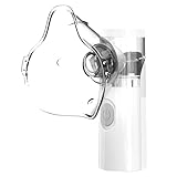 Inhalationsgerät Maschine für Erwachsene, Wiederaufladbare Tragbare Inhaliergeräte für Erwachsene und Kinder, Leise Inhalator für Kinder (Weiß)