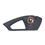 Fleymu 5-in-1 Profi Messerschärfer mit Wolframstahl & Keramik-Schleifstufen, Messerschleifer 5 Winkelverstellung, für Scheren/Wellenschliff, Ergonomisches Design mit Rutschschutz (Dunkelgrau)