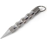 KUBOTAN 140-SR + 175-SR - Extra Grip Oberfläche, Made in Germany, 14cm oder 17,5cm für große Hände, Tactical Pen, Schlüsselanhänger zur Selbstverteidigung, Palmstick, Druckverstärker, Notfallhammer