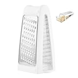 käsereibe mit behälter, Professionelle käse reibe Küchenreibe kartoffelreibe apfelreibe Reibe Doppelseitiger Abnehmbarer Behälter für Grater Kitchen Obst Gemüse Käse spülmaschinengeeignet