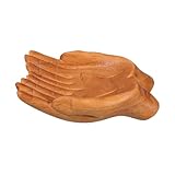 Hemobllo Handgefertigte Holzschale mit Kunstvollem Hand Schnitzdesign Vielseitige Dekoschale für Wohnzimmer und Flur Snack und Schlüsselschale Einzigartiges Holztablett für Stilvolle