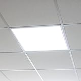 Lumare LED Panel Einlegeleuchte 40W | Systemdecke Flach 620x620mm quadratisch | Deckenleuchte 4800lm inkl. Trafo | Odenwalddecke, Odenwald-Leuchte | Bürolampe Rasterleuchte 4000K neutralweiß