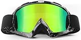 BIBIRE Motorradbrille, Motocross Brille Dirt Bike Off-Road Mtb Brille, Anti Fog UV Schutzbrille Staubdichte Oneal Brille für Motocross Fullface Helm, geeignet für Rennen, Skifahren, Klettern